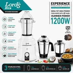 Lord's Xtra Kitchen Machine – 1200W Hummer Power Mixer Grinder