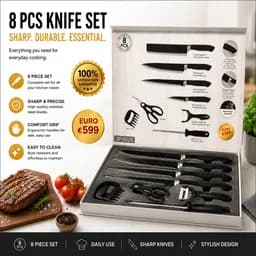 NV RoyalStone 8-Piece Premium Knife Set