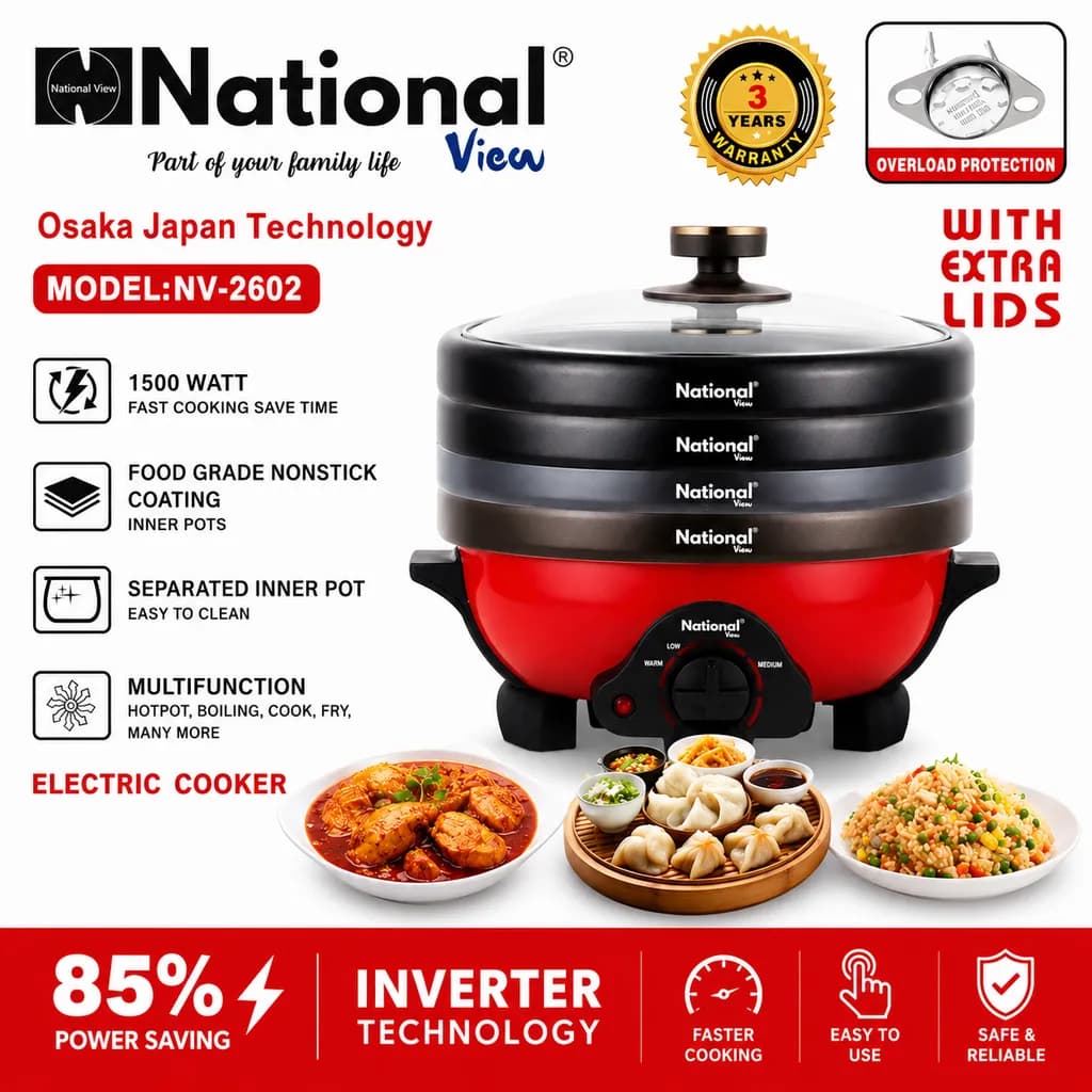 National View 4 Pot Multi-cooker - Image 1