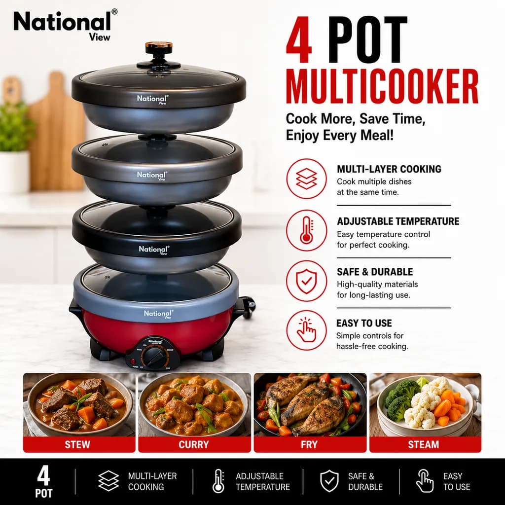 National View 4 Pot Multi-cooker - Image 2