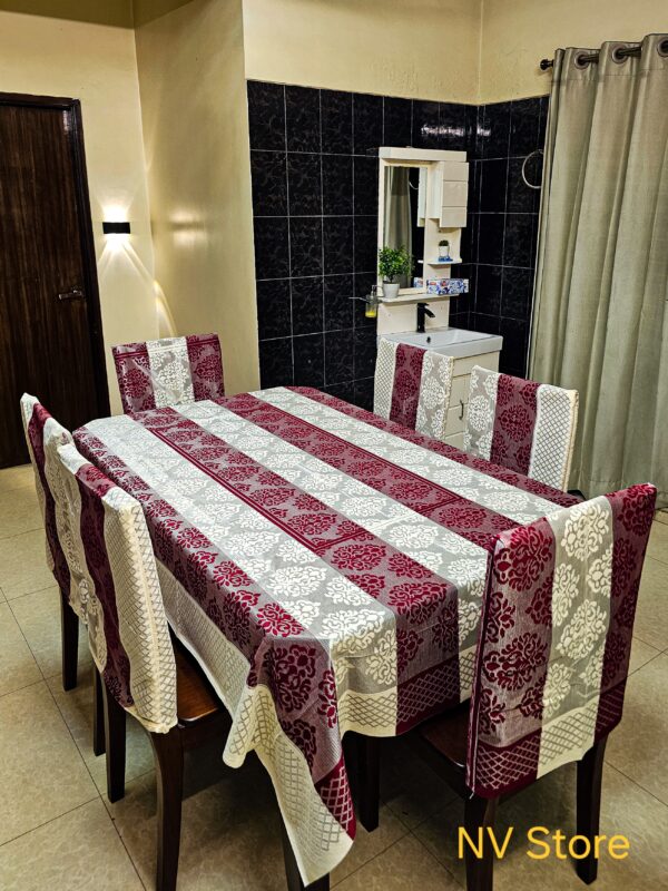 R. Sapphire Table Cloth & Chair Cover Set - Image 2