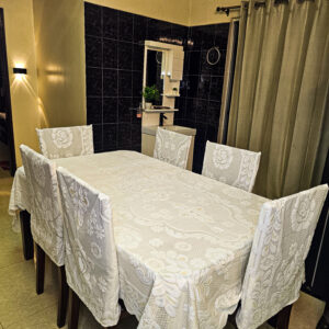 NV WhiteNest Premium Table Cloth and Chair Cover Set