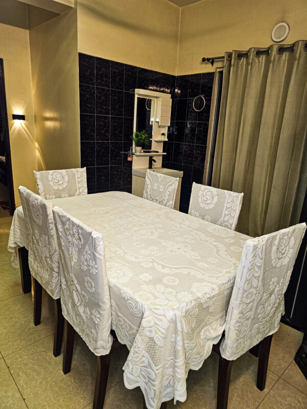 NV WhiteNest Premium Table Cloth and Chair Cover Set