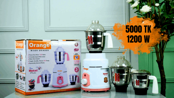 Orange New Hotel Master 1200W Mixer Grinder